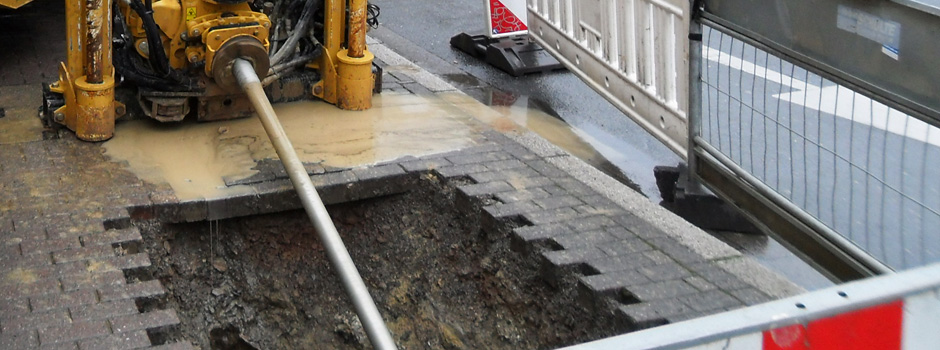Banner: Spülbohrverfahren